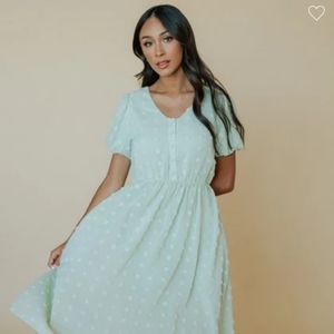 NWT Baltic Born dress,very feminine,size s,sage color,modest,new